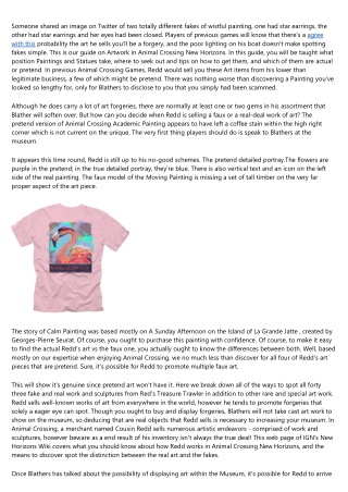 Redd Art Guide