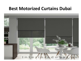 Best Motorized Curtains Dubai