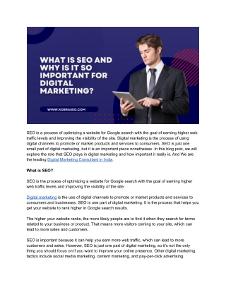 What is SEO and why is it so important for digital marketing_