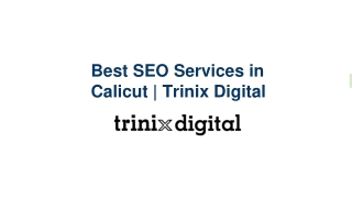 Best SEO Services in Calicut _ Trinix Digital