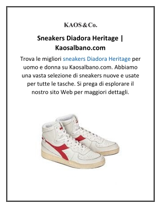 Sneakers Diadora Heritage  Kaosalbano.com