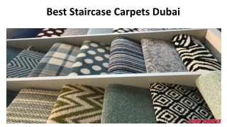 Best Staircase Carpets Dubai