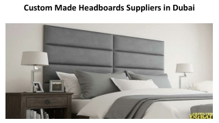 Custom Made Headboards Suppliers in Dubai