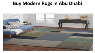 Buy Modern Rugs in Abu Dhabi