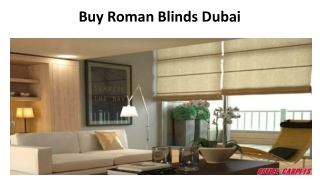 Buy Roman Blinds Dubai