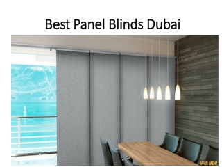 Best Panel Blinds Dubai