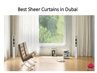 Best Sheer Curtains in Dubai