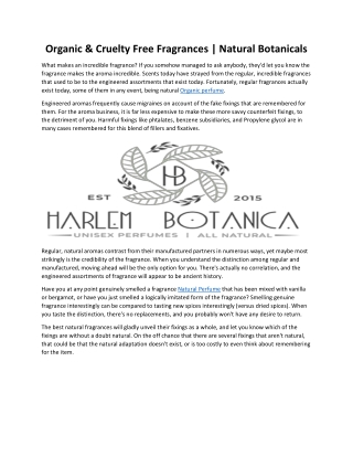 Harlem Botanica