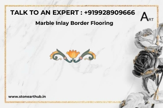 Marble Inlay Border Flooring - Call Now 9928909666