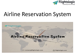 Airline Reservation System