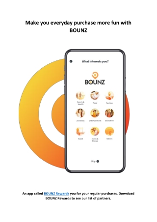 Make you everyday purchase more fun with BOUNZ (1)