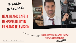 Responsibility of Film and Television for Health and Safety