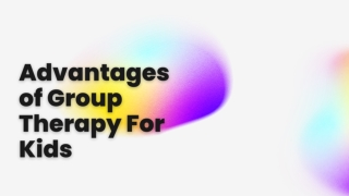 Advantages of Group Therapy For Kids