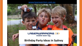 Birthday Party Ideas in Sydney - www.laserwarriors.com.au