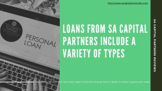 Capital Partners of Sa Offers a Various Type of Loan