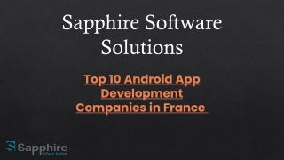 Top 10 Android App Development Companies in France