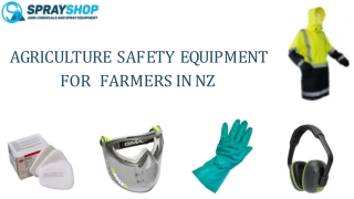 Agriculture Safety Equipment for Farmers in NZ