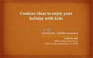 Cookies ideas to enjoy your holiday with kids