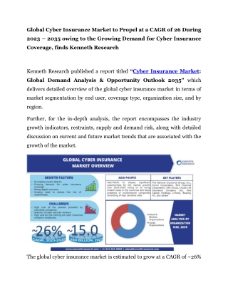 Global Cyber Insurance Market PR