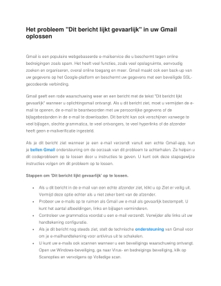 Het probleem "Dit bericht lijkt gevaarlijk" in uw Gmail oplossen