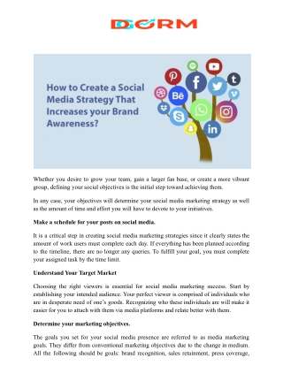 How to Create a Social Media Strategy That Increases your Brand Awareness?