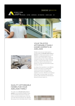 Affordable Family Homes Adelaide