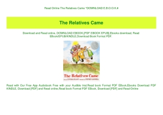 Read Online The Relatives Came ^DOWNLOAD E.B.O.O.K.#