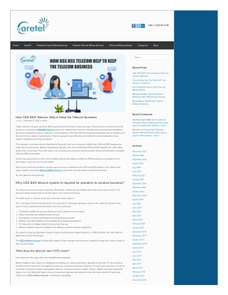 How OSS BSS Telecom Help to Keep the Telecom Business