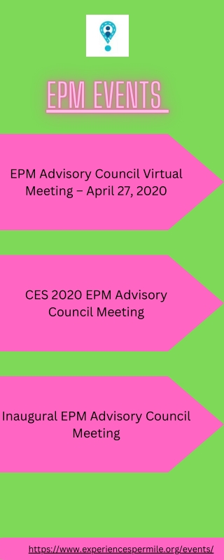 EPM Events | Experiences Per Mile Advisory Council Events |  Experiences Per Mil