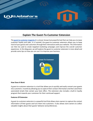 Explain The Guest-To-Customer Extension