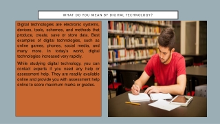 What do you mean by digital technology