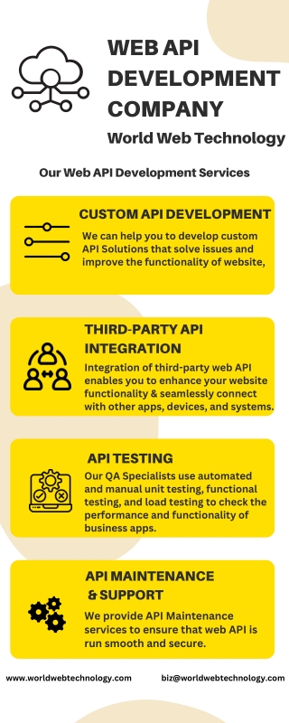 Custom Web API Development Company in India & USA