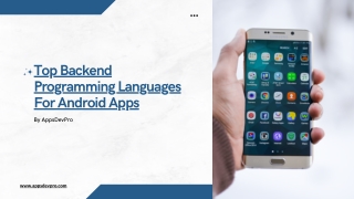 Top Backend Programming Languages For Android Apps