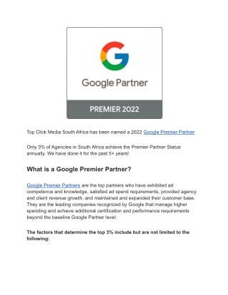 Run Your Google Ads Services With a Google Premier Partner