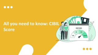 All you need to know: CIBIL Score