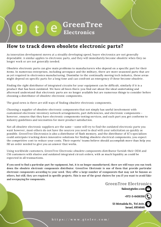 How to track down obsolete electronic parts