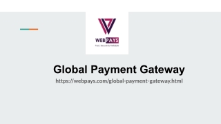 Global Payment Gateway - WebPays
