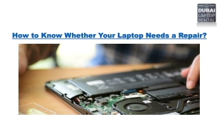 How to Know Whether Your Laptop Needs a Repair?