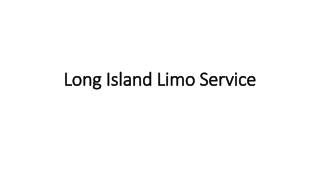 Long Island Limo Service