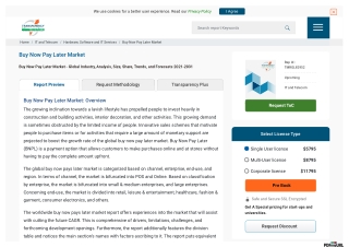 Buy Now Pay Later Market Trends, and Forecasts 2021-2031
