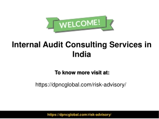 Internal Audit Consulting Services in India