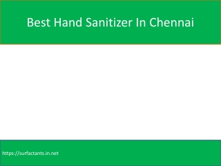 Best Hand Sanitizer In Chennai