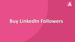 Buy LinkedIn Followers I AlwaysViral.In