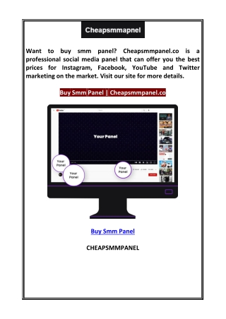 Buy Smm Panel