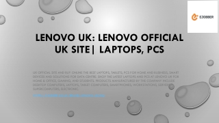 Lenovo UK: Lenovo Official UK Site| Laptops, PCs