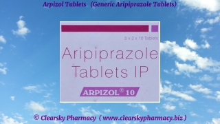 Arpizol Tablets (Generic Aripiprazole Tablets)