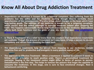 Drug Rehabilitation Centre in Pune