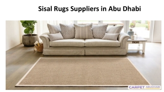 Sisal Rugs Suppliers in Abu Dhabi