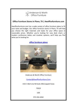 Office Furniture Stores in Plano, TX  Awofficefurniture.com