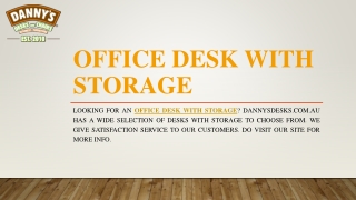 Office Desk With Storage | Dannysdesks.com.au